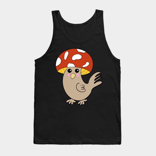 Chicken Mushroom Tank Top by DaysMoon